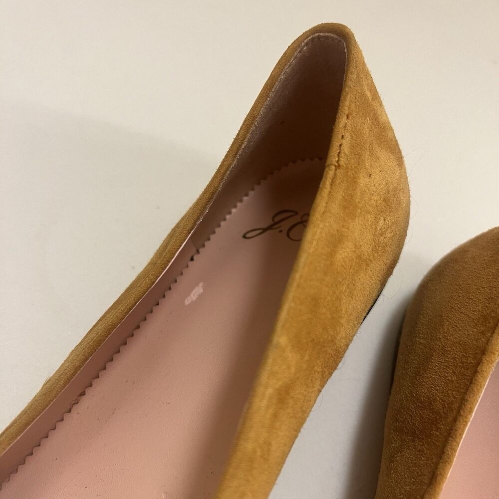 J. Crew Women’s Smoking Slipper Loafer Roasted Cider Gold Mustard Size 7 H5523 - Picture 7 of 12